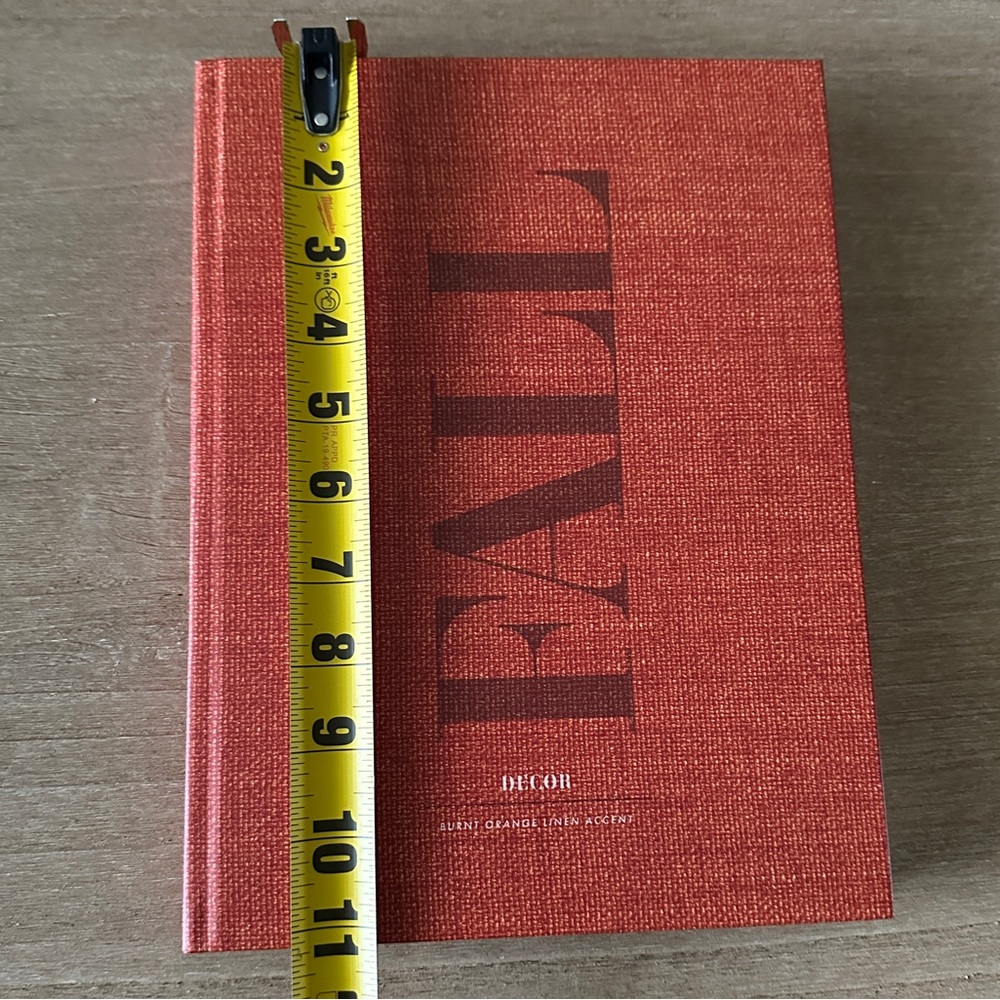 Orange Fall Decor Accent Stackable Book - Picture 6 of 10